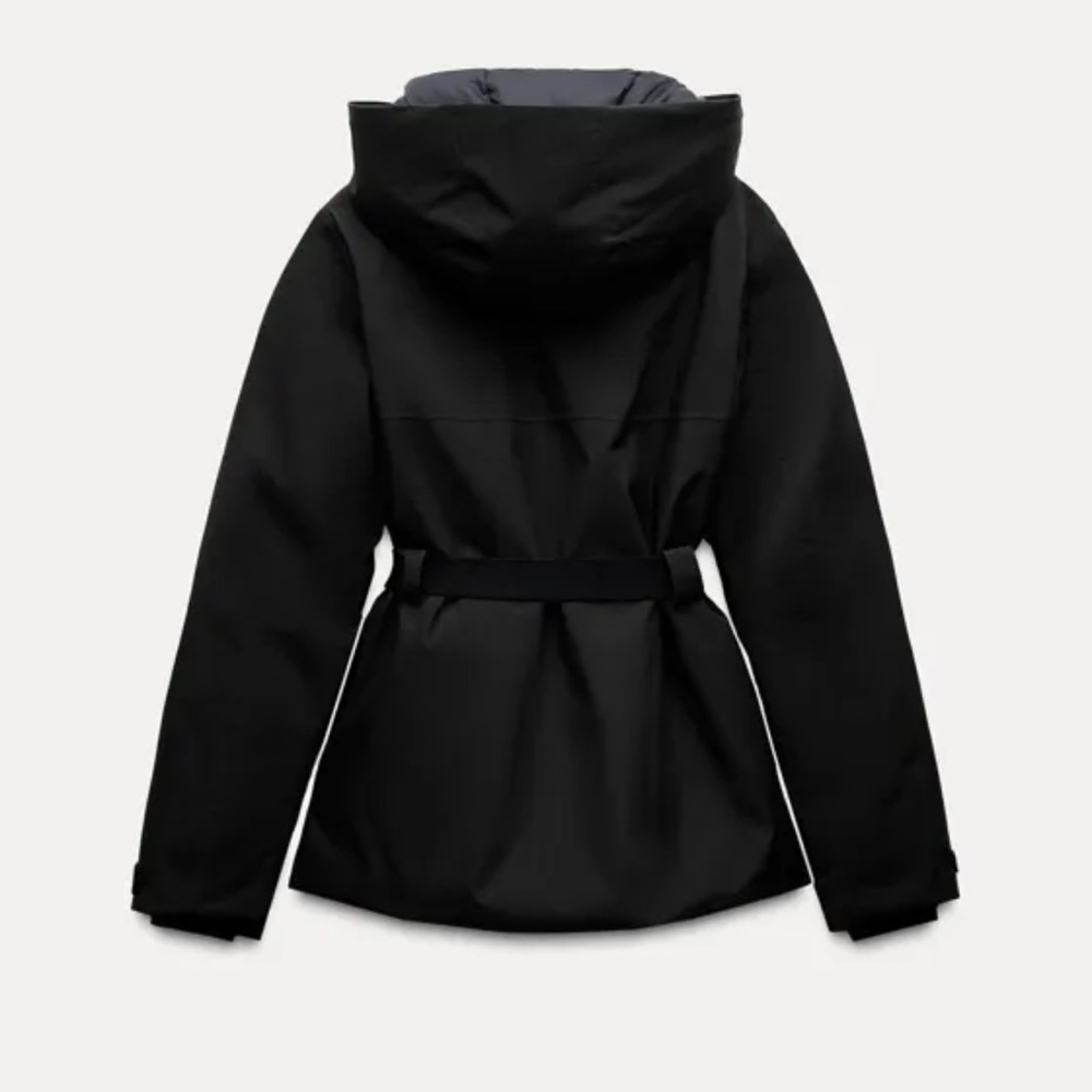 Zara Black Ski Jacket NWT Goldbergh style - Picture 5 of 16